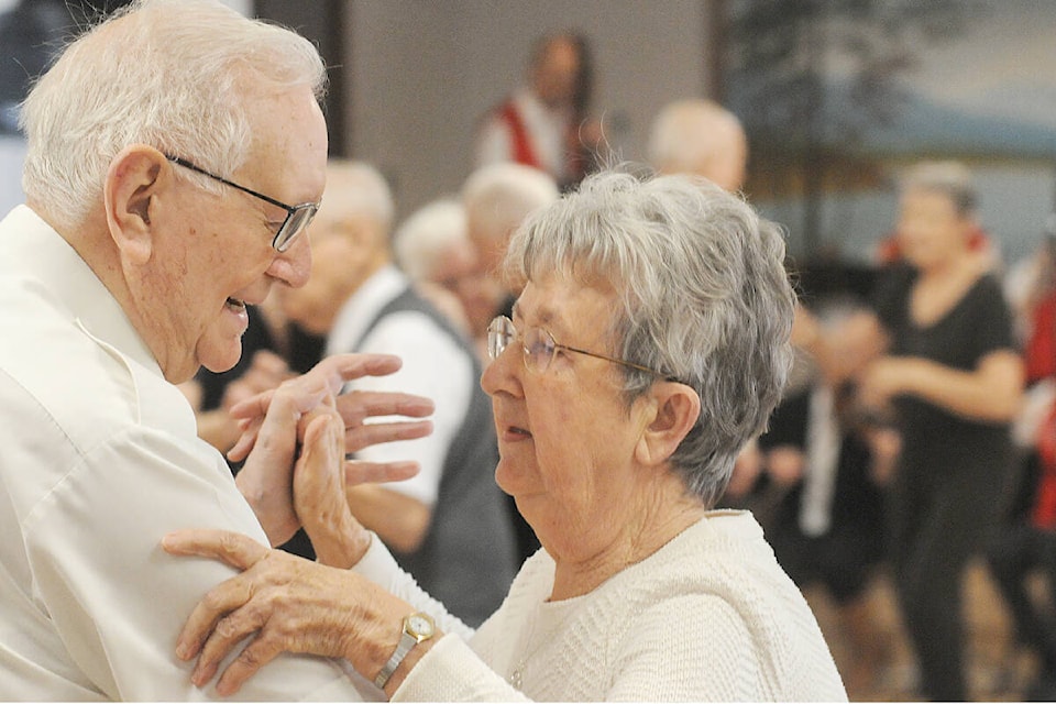 Gordon Ussher and Alice Malkoske came in from Pitt Meadows to attend the Old Time Dance Club earlier this year. (Langley Advance Times files) 