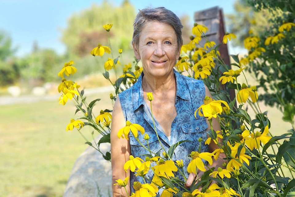 Barb Pearson, co-owner of Sage and Solace Farm in Aldergrove, said leaving the city has been good for her health, and for the health of farm visitors. (Dan Ferguson/91ԭ Advance Times) 