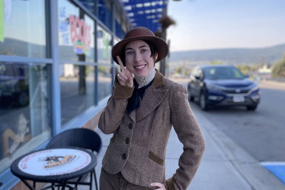 Ren Powers works at the Cariboo-Chilcotin Partners for Literacy Society and moved to Williams Lake in 2020, after spending time in Russia as a teacher. (Kim Kimberlin/Efteen) 