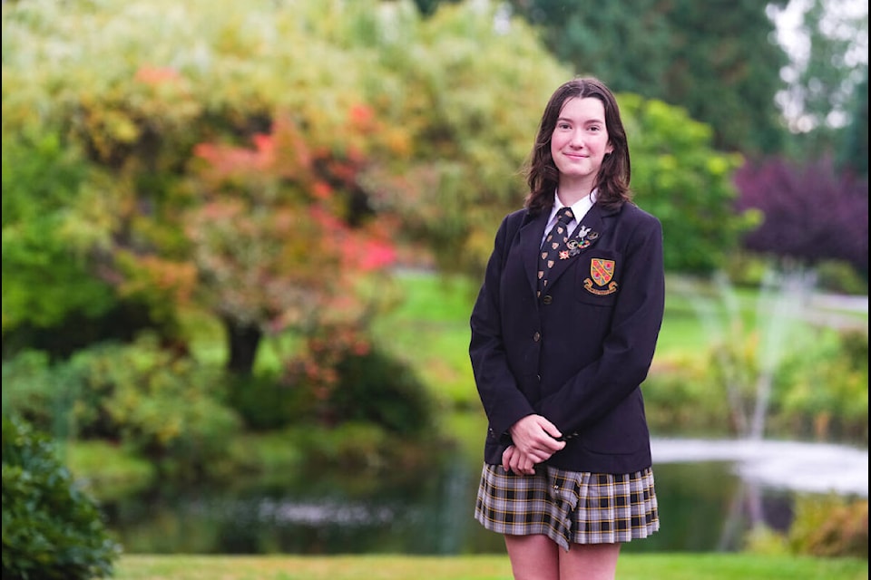 Desi Shaw, a Shawnigan Lake School student, has emerged as a rising star in the field of global policy-making after winning a prestigious competition run by the Washington, D.C.-based Center for European Policy Analysis. (Arden Gill photo) 