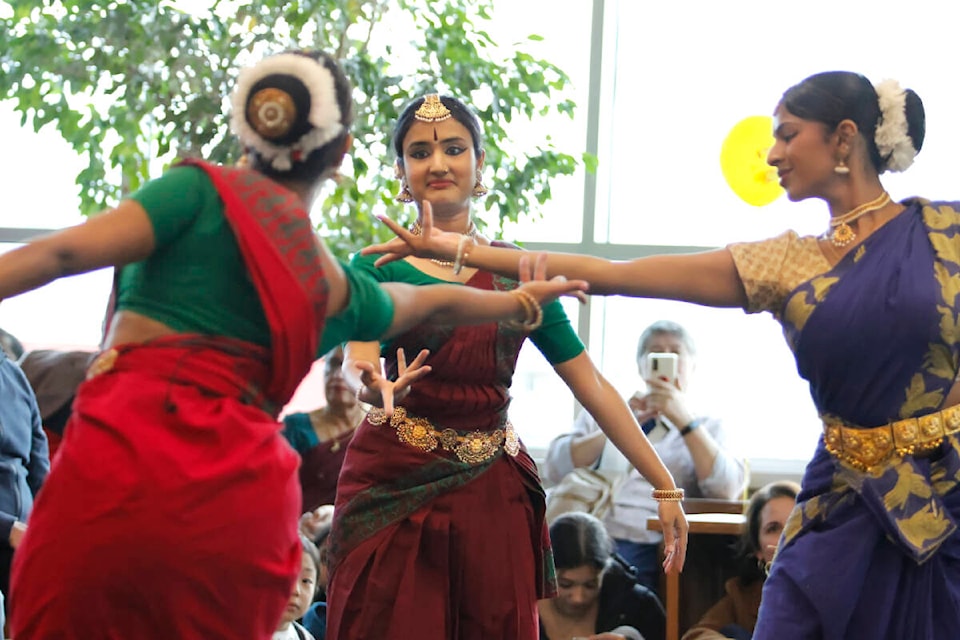 Several local dance and drum groups performed as part of the Diwali celebrations at the Maple Ridge Public Library on Nov. 4. (Brandon Tucker/The News) 