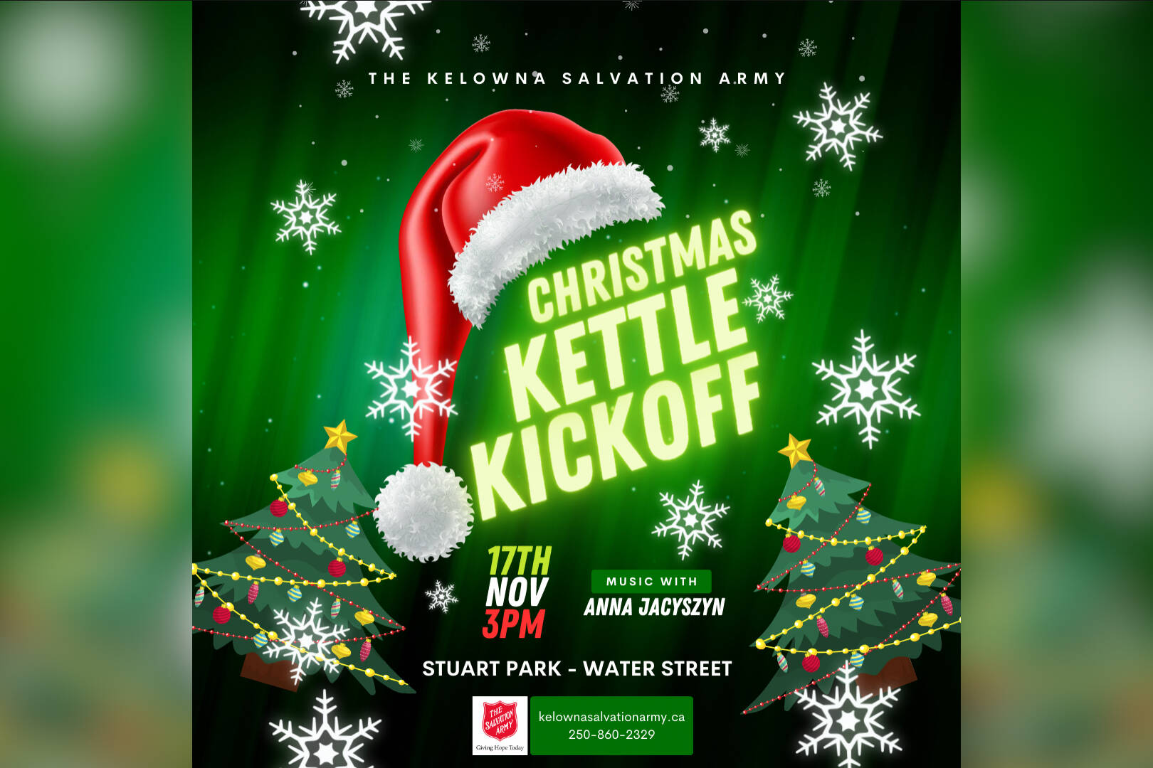 Kelowna's Salvation Army launching annual Christmas campaign at Stuart Park  - Kelowna Capital News