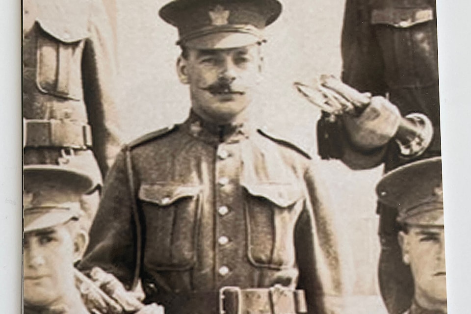 Reporter Tricia Weel’s great-grandfather Cpl. Arthur Wigglesworth, who fought with the Canadian Infantry in Francec, in the First World War. 