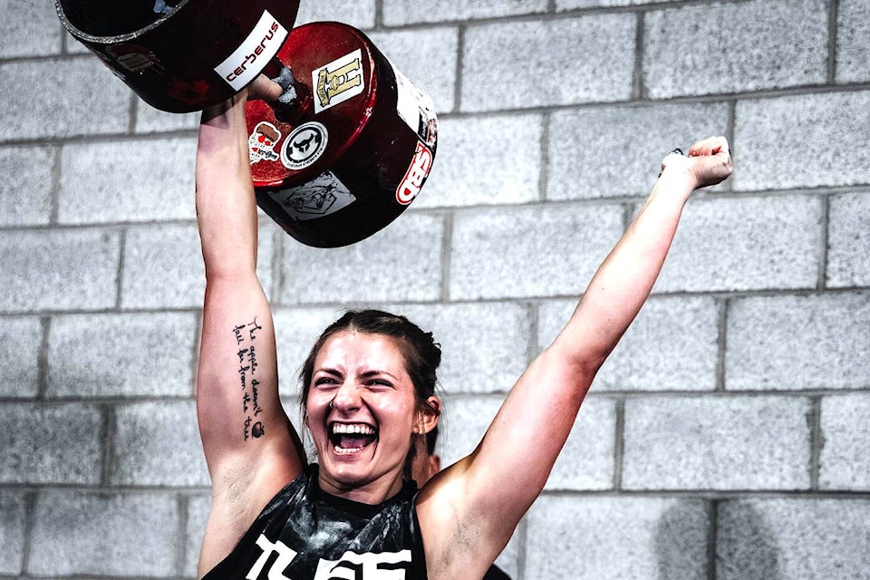 Anne Butters has found her stride as a fire fighter and strongwoman competitor. (Joel Kingston photo) 