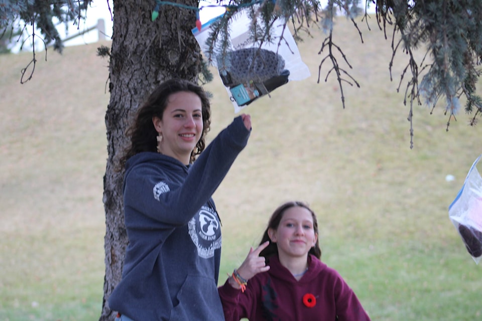 Students at Columneetza participate in the Share The Warmth campaign. Nov. 2023. (Photo submitted) 
