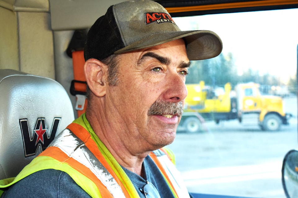 Veteran snowplow pilot Tom Hannah has seen heavy sights in his time behind the wheel keeping roads, streets and highways safer for the public. (Frank Peebles photo - Quesnel Cariboo Observer) 