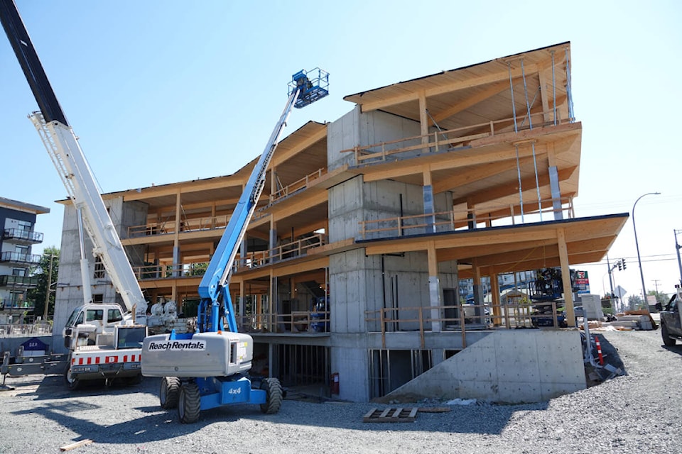 The new Seventh Day Adventist church office had most of its work completed this summer. (Submitted) 