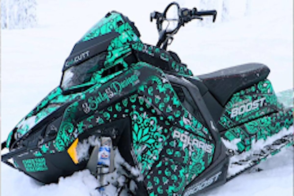 Sicamous’ 3Sixty5Designs, owned by Wally Taylor, still has 15 submissions in the running to earn the title of SnorRiders’ 2023 Best Sled Wrap contest, with voting in round two open until Nov. 19. (SnoRiders photo) 
