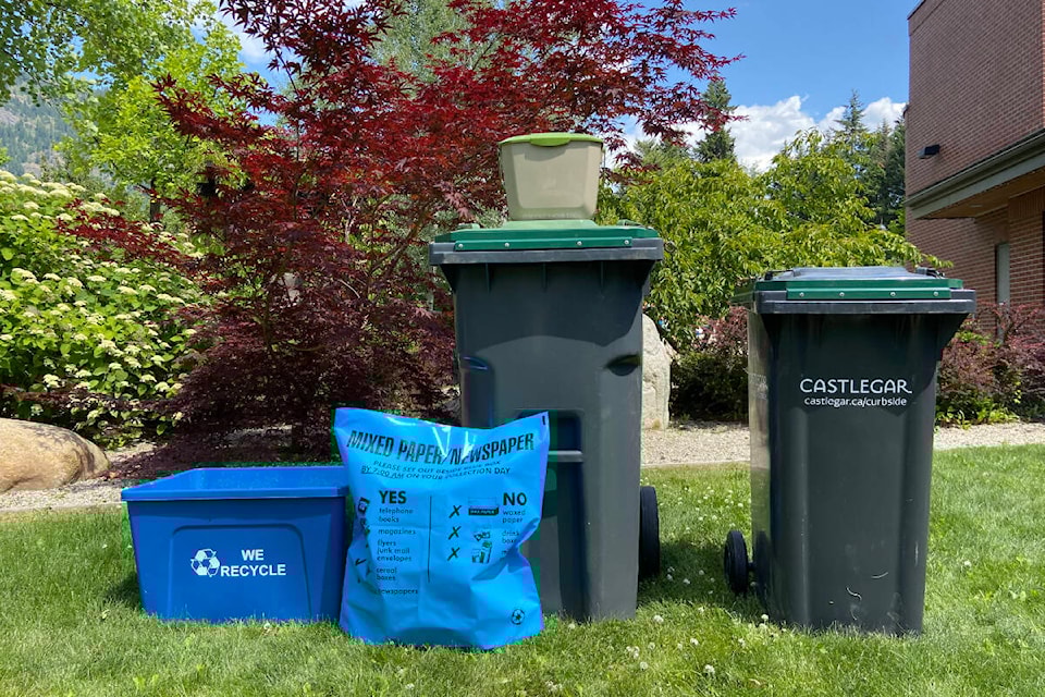 Castlegar’s new curbside collection program began in August. Photo: City of Castlegar 