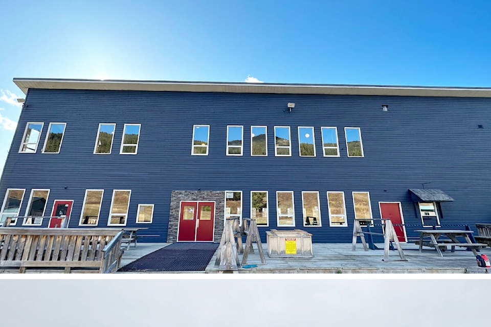 The front view of the Murray Ridge Ski Area daylodge after the new paint job in 2023. (Photo submitted) 