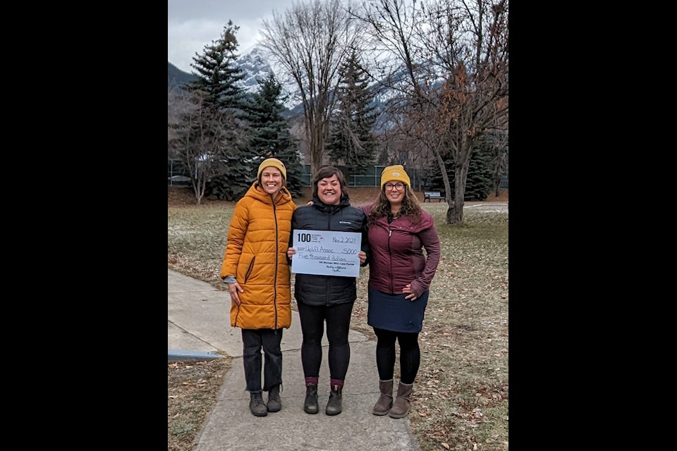 100 Women Who Care Fernie awarded UPLIFT Community Support Association and Angel Flight East Kootenay with $5,000 each at its seventh Giving Event on Nov. 2 (Photos courtesy of 100 Women Who Care) 