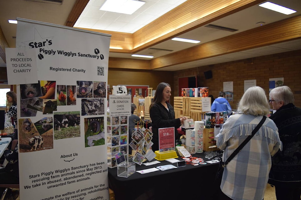The Kewl Christmas Market on Nov. 19, 2023 is fundraising for Piggly Wigglys Sanctuary. (Brittany Webster/Capital News) 
