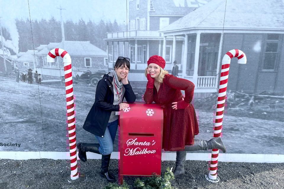 Cashmere Roder and Alyssa Nielsen are among those helping gear up for Christmas in Aldergrove, and the season’s kickoff Sunday with a treelighting in Aldergrove Plaza. (Aldergrove Christmas committee/Special to The Star) 