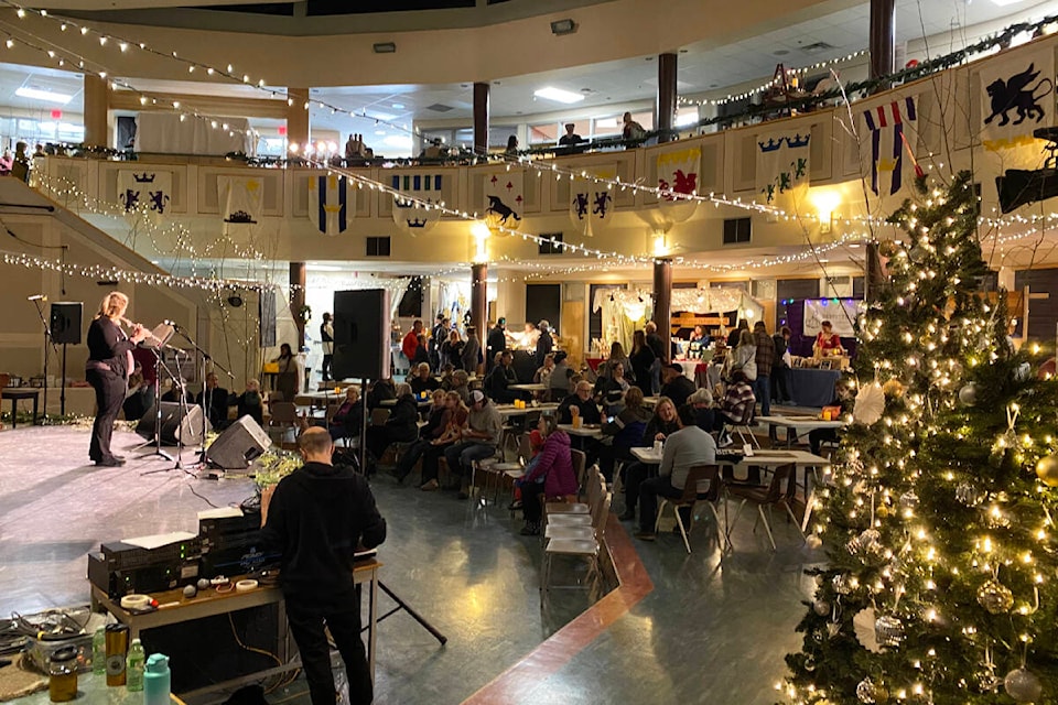 Each year, the Williams Lake Secondary School is transformed into a festive holiday celebration for the Medieval Market. (Kim Kimberlin photo - Efteen) 
