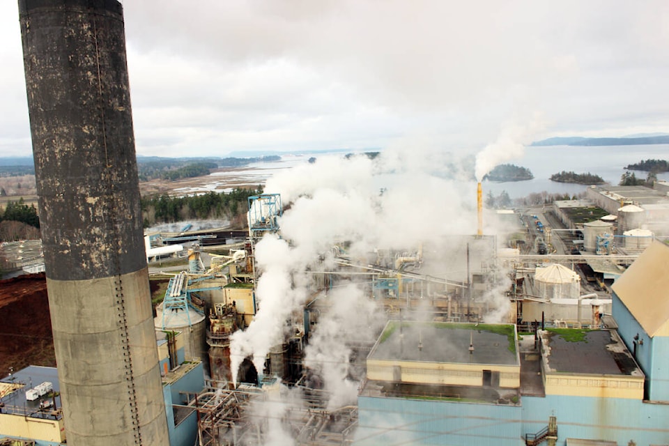 Paper operations at the Crofton mill are now curtailed until at least the end of February 2024. (Photo by Don Bodger) 