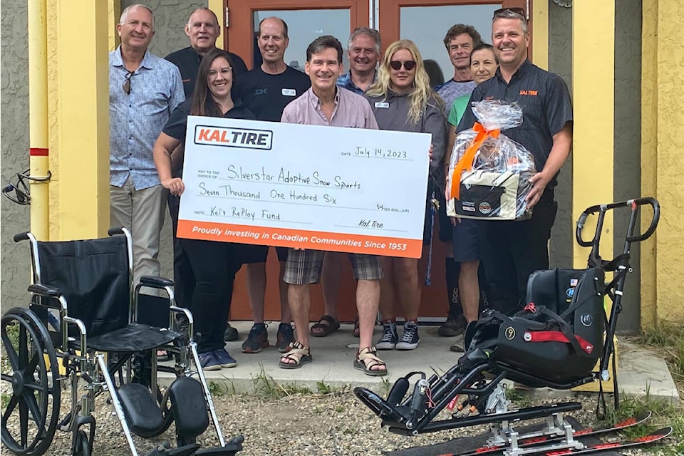 A donation of more than $7,100 from Vernon-based Kal Tire allowed the Silver Star Adaptive Snow Sports program to replace the flooring in its resort facility with recycled tire rubber. (Facebook photo) 