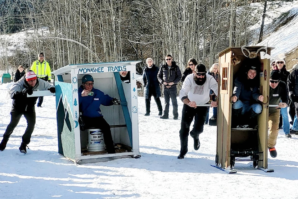 Entries are now being accepted for the third annual Lumby Outhouse Races, set for Sunday, Jan. 21, 2024. (Contributed) 
