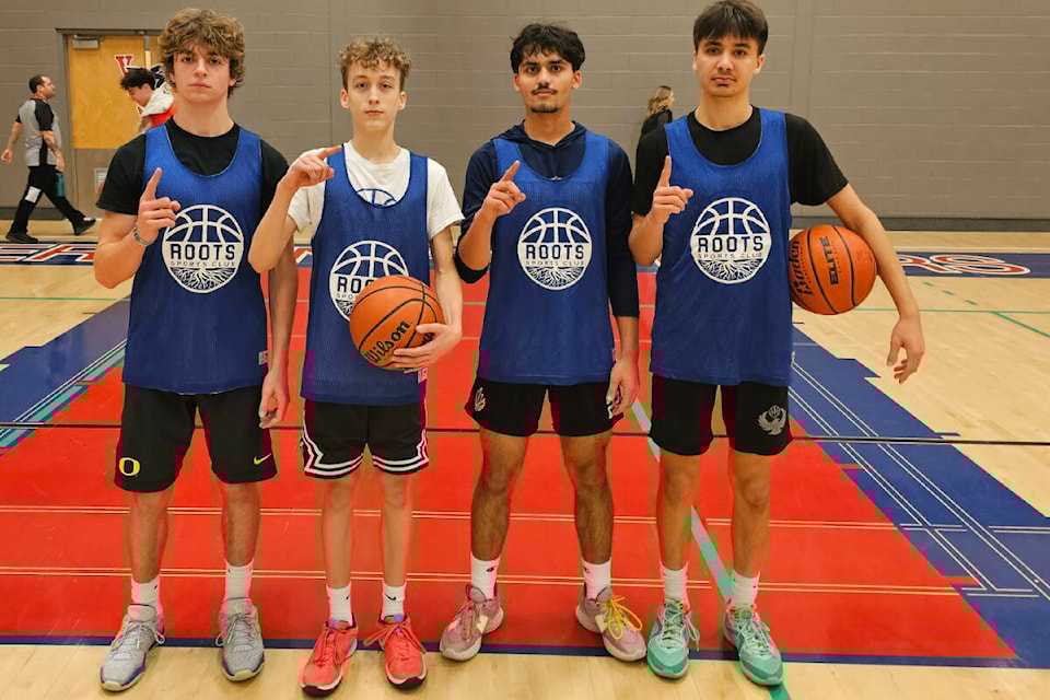Tushars Boys of Vernon-Kelowna beat out the other teams in the senior varsity boys division of the Vernon 3V3 basketball tournament held Saturday, Nov. 25, at VSS. (Contributed) 
