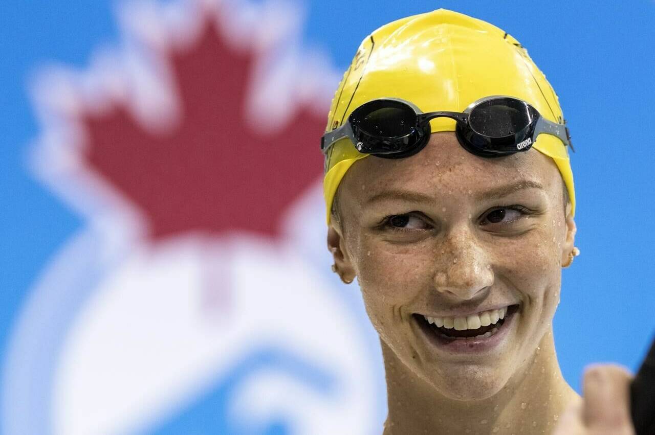 Swimming sensation Summer McIntosh voted CP female athlete of the year