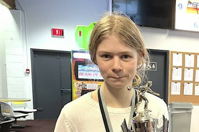 Duncan’s Avalon Mearns and her partner Candy Shen are currently the top team in the Cowichan Valley High School bowling program's season. (Citizen file) 