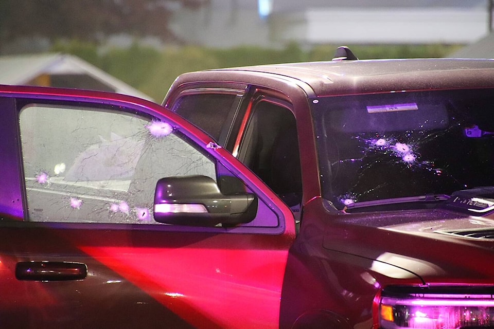 Mission RCMP say a 41-year-old man was seriously injured in a ‘targeted shooting’ in the Mission Superstore parking lot on Wednesday (Dec. 6). /Shane MacKichan Photo 