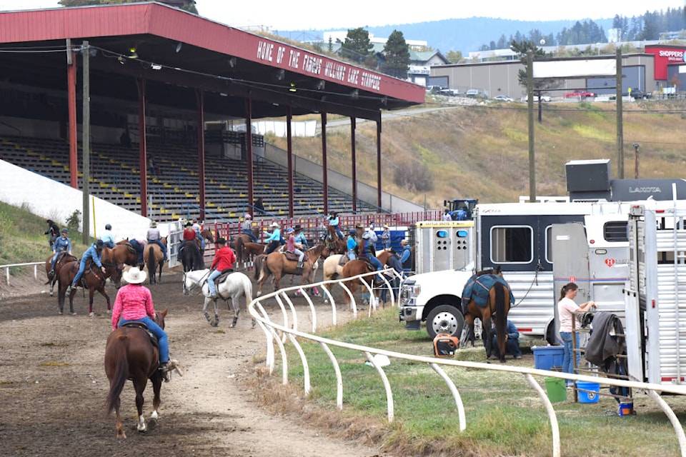More than 300 horse and rider teams competed over three days at the Williams Lake Stampede Grounds during the B.C. Barrel Racing Association Finals Sept. 15-17, 2023. (Angie Mindus photo - Efteen) 