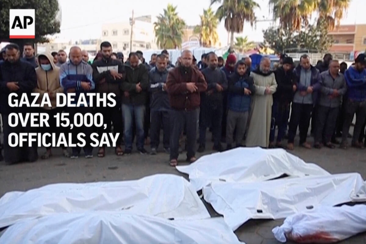 VIDEO: Gaza death toll reaches over 15,000, officials say - Greater