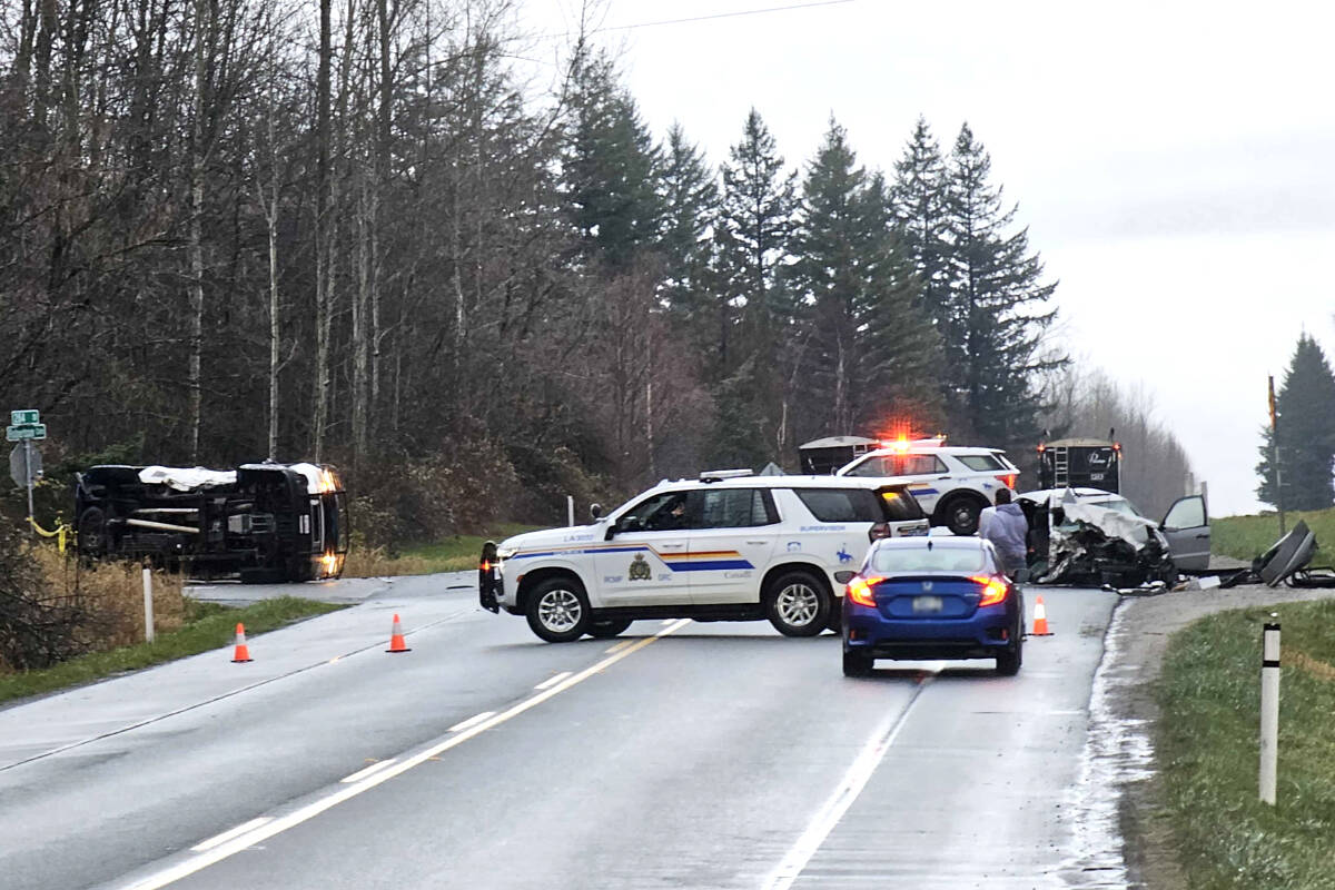 2 seriously injured in Aldergrove rollover crash Cloverdale Reporter