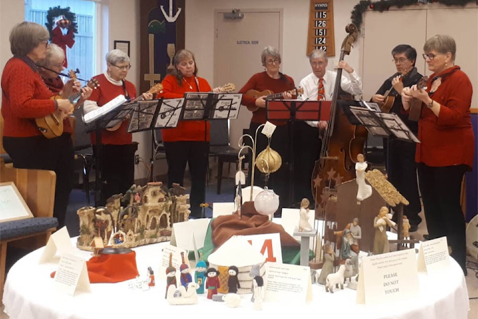 Time 4 Uke is one of the musical acts that will be performing at Nativity: Creches of the World, held at Comox Valley Presbyterian Church, Dec. 8 and 9. 
