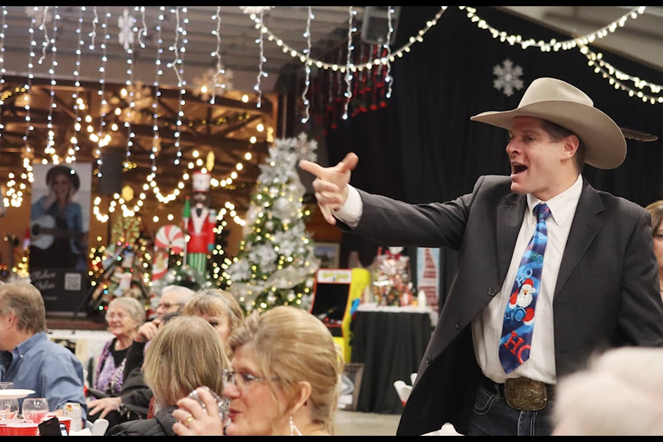 Bidding started off strong at the opening night gala at the Country Christmas Festival of Trees on Nov. 30. (Photos by Emily Jaycox/Ponoka News) 