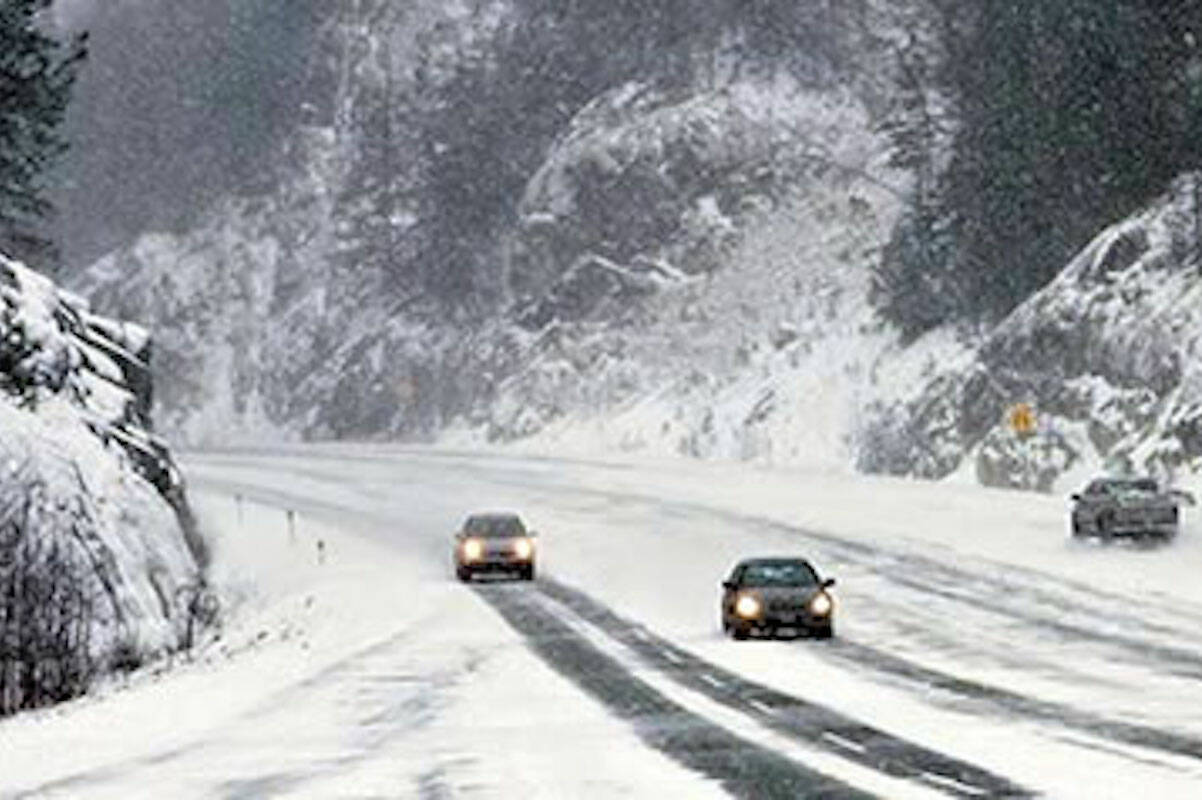 Eastern Fraser Valley highways on alert with snowy conditions in