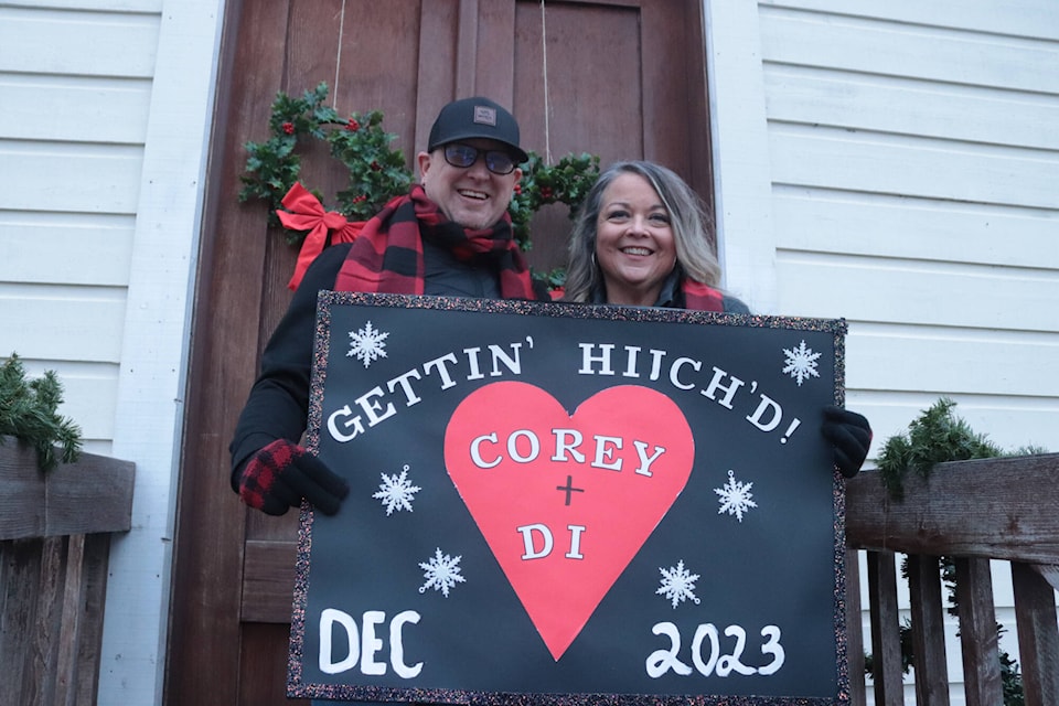 Corey Akerman and Diane Thiessen are getting married Dec. 30, 2023, at O’Keefe Ranch after winning an all expenses paid shotgun wedding contest put on by the ranch and wedding specialist Dee Cristante. (Brendan Shykora - Morning Star) 