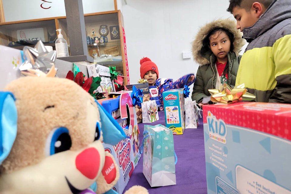 Toys were donated by local businesses and community members for the Aldergrove Elks’ annual children’s Christmas party on Saturday, Dec. 9. (Kyler Emerson/91ԭ Advance Times) 
