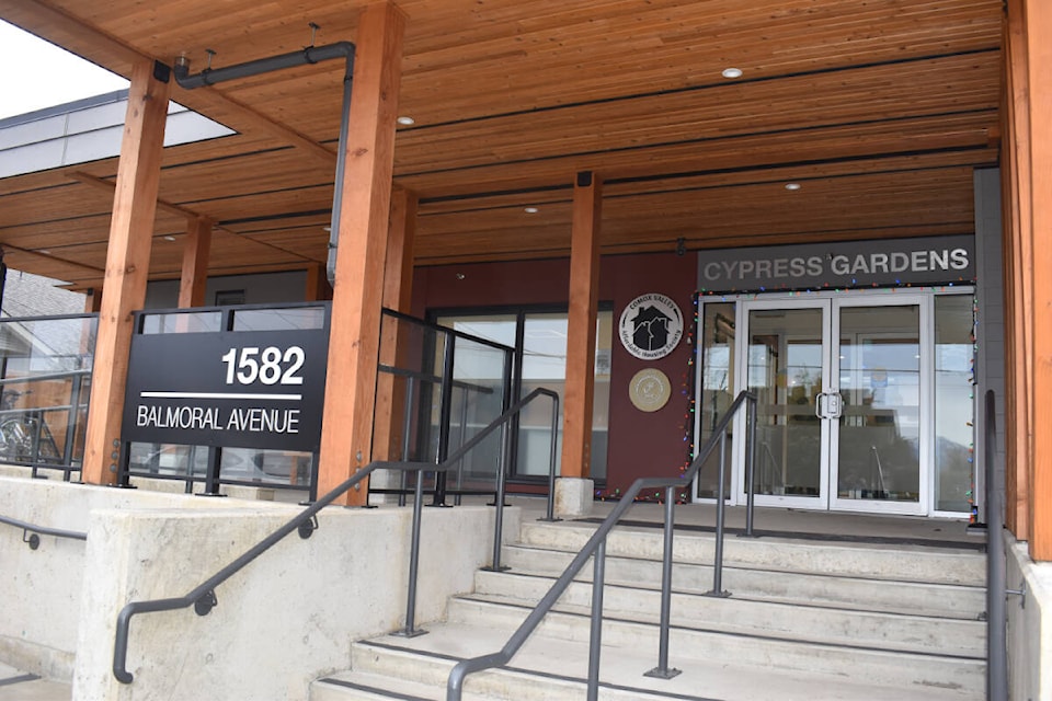 Comox’s newest residential complex, Cypress Gardens, was officially unveiled on Thursday, Dec. 7. Photo by Terry Farrell 