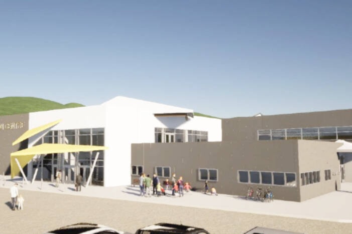 Current designs for a new Dawson City recreation facility picture it located at Dome Road and the Klondike Highway. (Courtesy/Yukon government) 