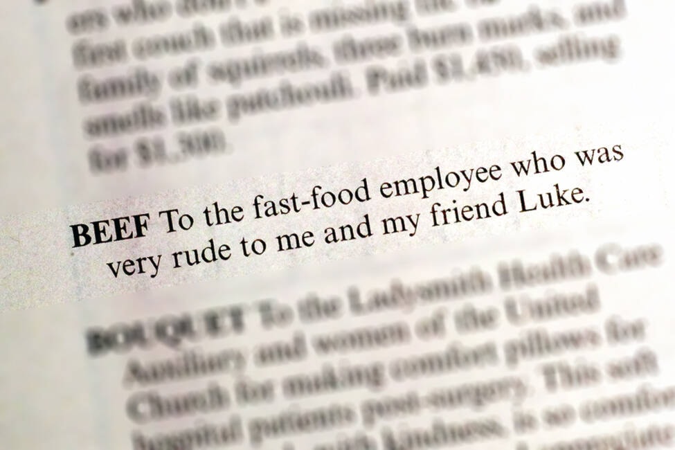 Beefs & Bouquets, Dec. 20