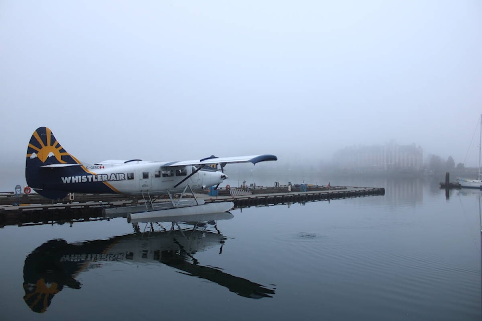 Fog in downtown Victoria on Dec. 20. (Jake Romphf/News Staff) 
