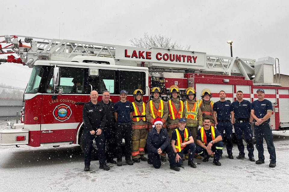 The Lake Country Fire Department raised more than $26,000 and collected 11,000 pounds of food for the Lake Country Food Bank. (District of Lake Country/Facebook) 