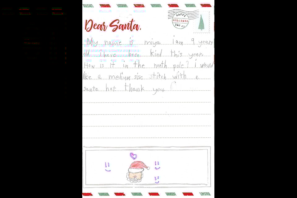 Letters to Santa from Prince Rupert students The Northern View