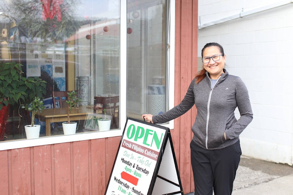 Elena Brodland opened La Kantina in June of 2022, using recipes from her grandmother’s kitchen and restaurant in the Philippines. Dec. 2023. (Kim Kimberlin photo - Efteen) 