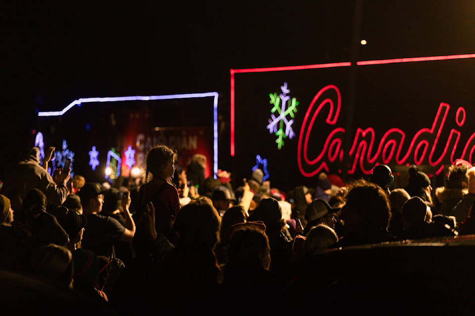 The CPKC Holiday Train rolls into the Shuswap on Dec. 15, bringing with it live music and donations for local food banks. (Kayleigh Seibel Photography) 