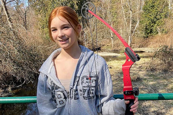 Felicity Donovan learned archery at Semiahmoo Fish & Game Club. (Contributed photo) 