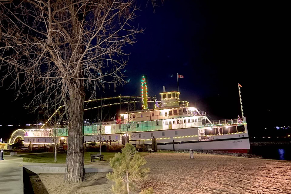 The SS Sicamous is always a pretty sight during winter. (Monique Tamminga Western News) 