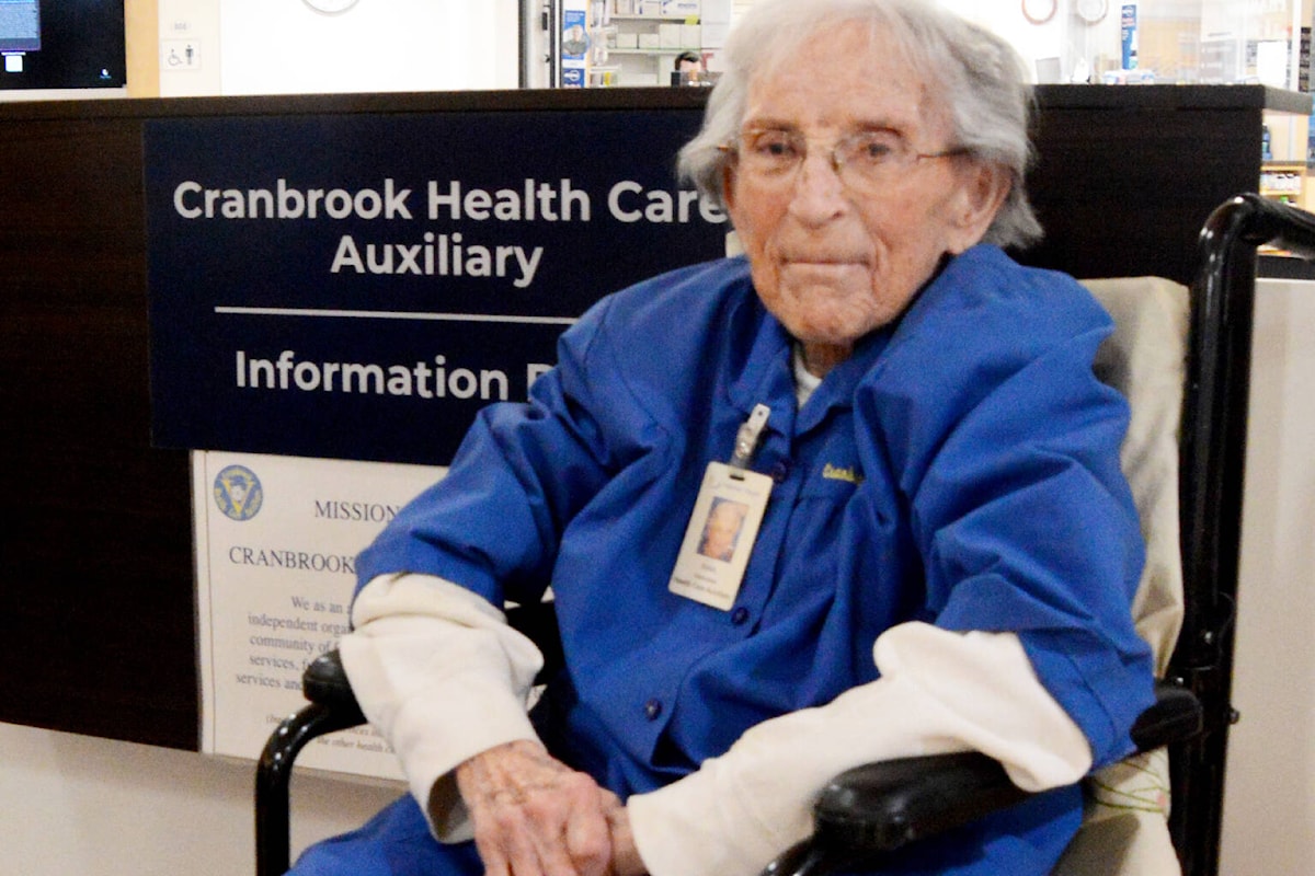 Edith rose 102 puts in a chca shift at the hospital cranbrook daily