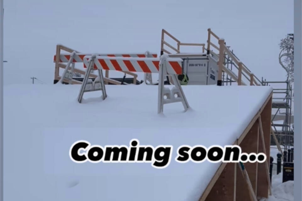 Rail jam taking shape at Gyro Park for first Frost Fest Jan. 20. (City of Penticton) 