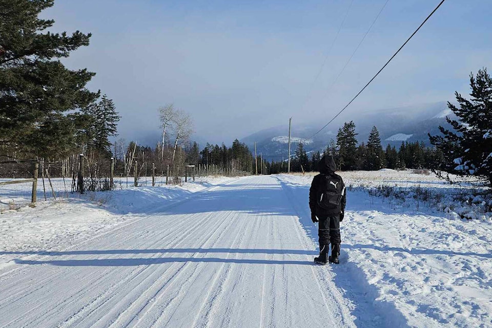 Cherryville youth were left waiting for a school bus that never showed up Jan. 12, in -28C weather. (Charlie Redstone photo) 