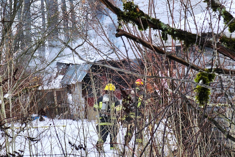  91ԭ Township fire crews responded to reports of a residential structure fire Saturday morning, Jan. 20. (Dan Ferguson/91ԭ Advance Times)  