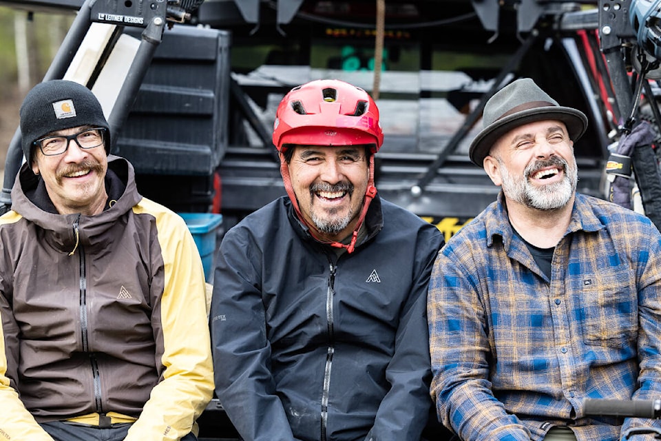 Tom Schoen, Tom Eustache and Patrick Lucas, are the three leaders of the Indigenous Youth Mountain Bike Program who tell their stories in the documentary film Dirt Relations. (Matt Clark photo) 