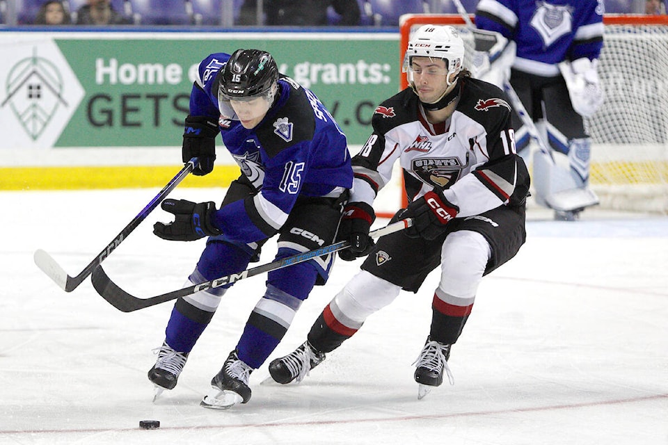  Vancouver Giants came back to tie Victoria Royals, but this time they couldn’t grab the extra point, falling 3-2 in overtime on Sunday afternoon, Jan. 28. (Kevin Light/Special to 91ԭ Advance Times) 