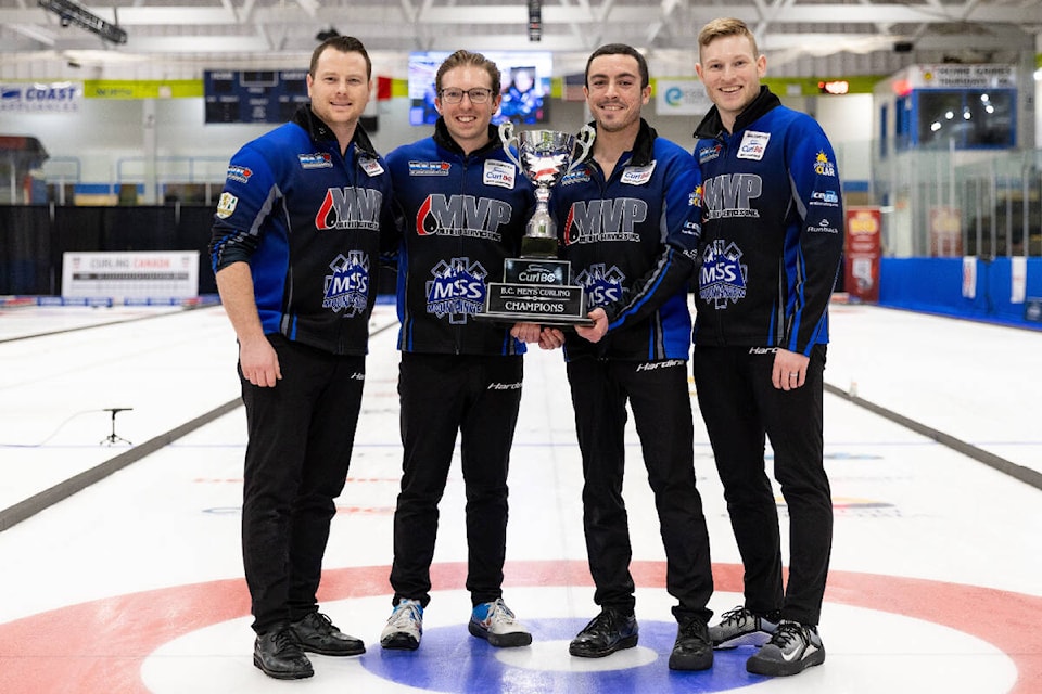 Team Schneider at the 2024 B.C. Curling Championships. Photo courtesy Curl BC 